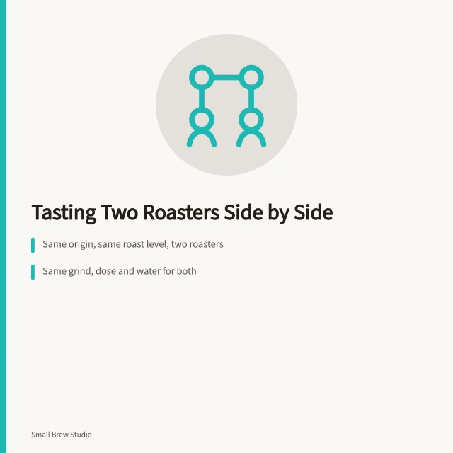 Two cupping bowls of coffee side by side with spoons and beans. A beginner's route through tasting independent coffee roasters side by side