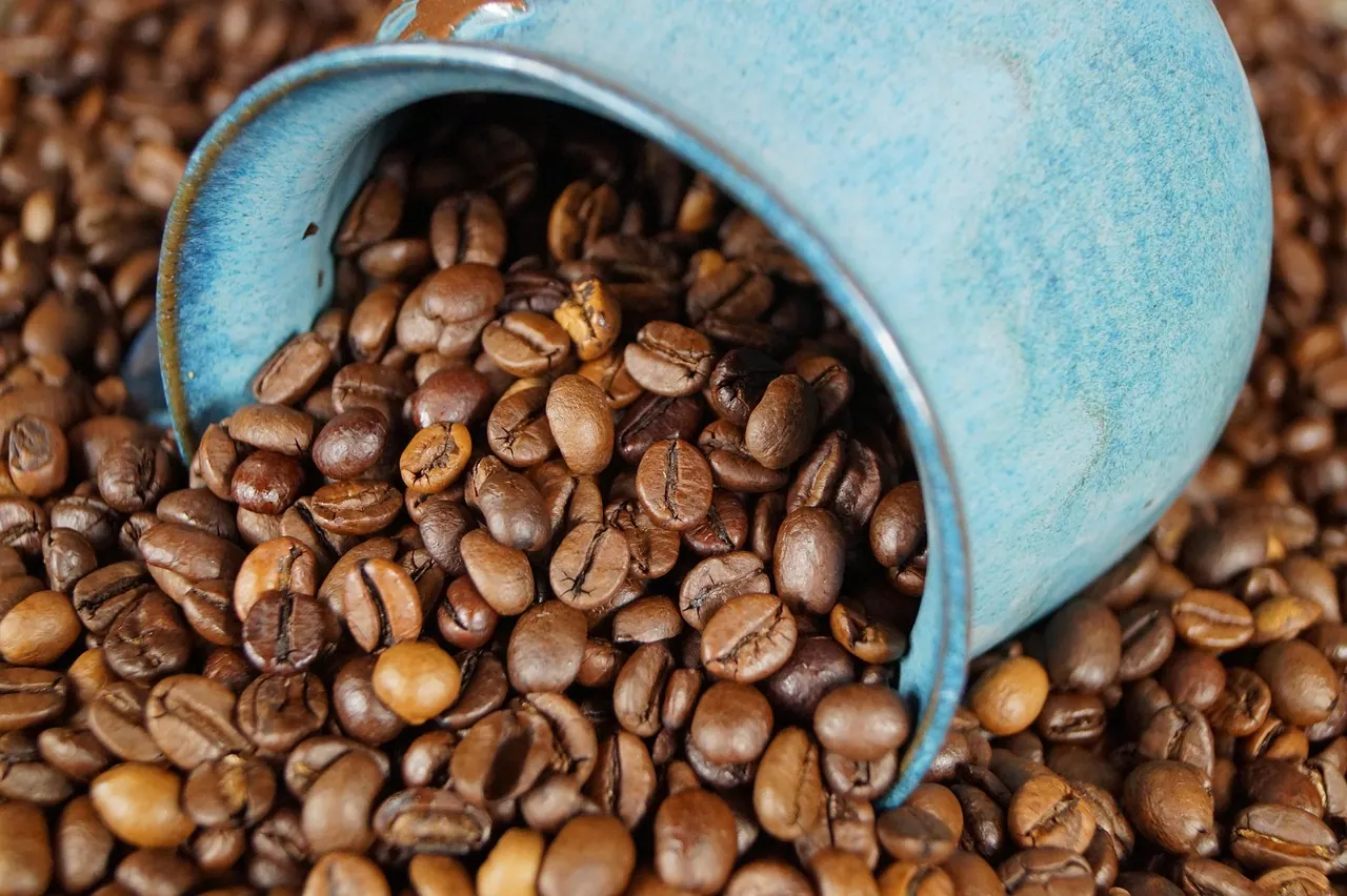 ceramic, coffee, coffee bean, coffee pot, coffee mug, coffee cup, drink, cup, blue, coffee grinder, espresso