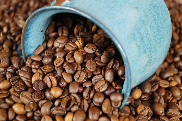 ceramic, coffee, coffee bean, coffee pot, coffee mug, coffee cup, drink, cup, blue, coffee grinder, espresso