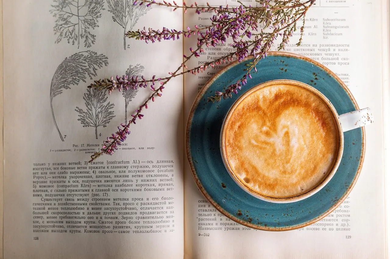 coffee, cappuccino, café, closeup, drink, coffee cup, scented, caffeine, breakfast, brown, mocha, espresso, cup, drink coffee, book, read, latté, cream, coffee, coffee, coffee, cof